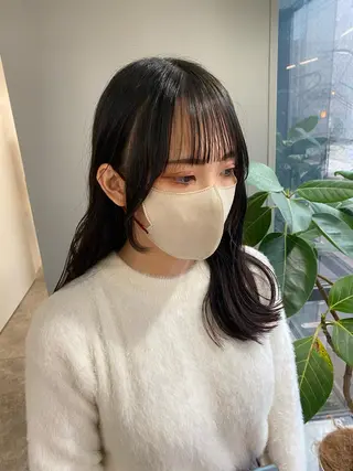 セミロング カラー ヘアアレンジ ボブ /ニュアンス/ satomi🧸💖のヘアスタイル