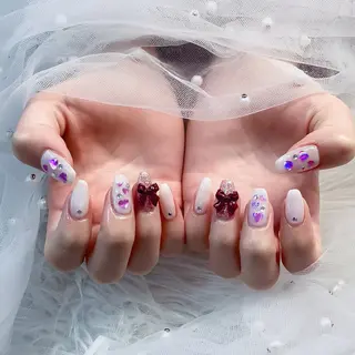 ネイル パーツ全部¥110 サロンミミのネイルデザイン