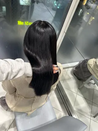 ロング カラー 結 菜のヘアスタイル