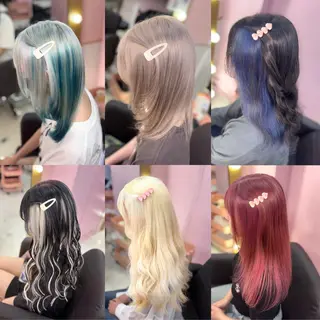 ロング カラー ヘアアレンジ 甘ふわgirly🎀 ハイトーン🤍Ramのヘアスタイル