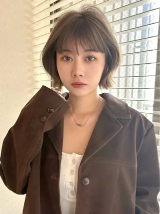 ショート くどうももか 浦和　ショート　ボブのヘアスタイル