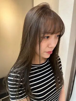 ミディアム カラー Ops hair 大橋駅前店所属・カラーモデル♡縮毛矯 正モデル募集/コハルのヘアスタイル