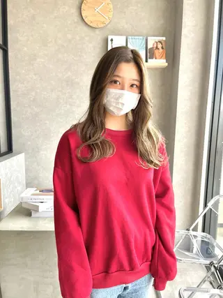 セミロング mood tatemachiのヘアスタイル