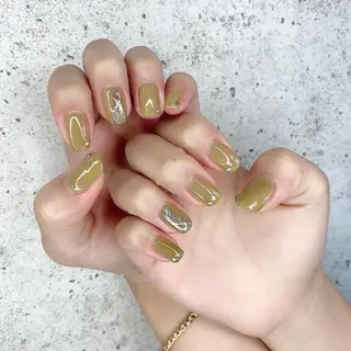 セミロング カラー パーマ ヘアアレンジ メンズ キッズ ネイル マツエク・マツパ Salon Ｋのネイルデザイン