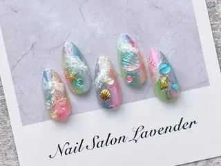 ネイル 佐藤 ニーナ★ラベンダーのネイルデザイン