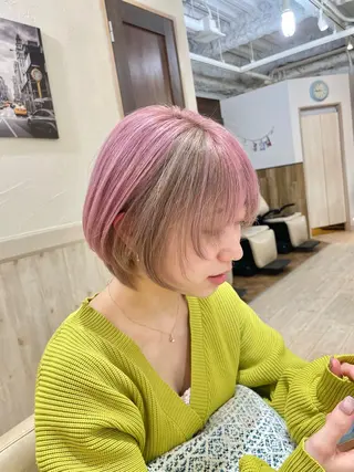 ショート カラー エクリ麻布十番店所属・髪質改善/ 縮毛矯正/相原聡のヘアスタイル