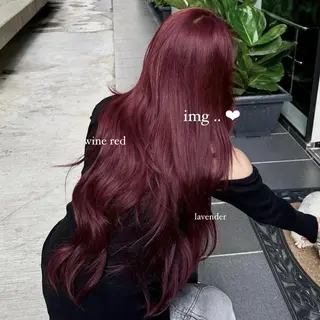 ロング カラー モテ艶韓国ヘア 🤍りんのヘアスタイル