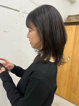 ミディアム hair make grace所属・綺音/ブリーチ /似合わせカットのヘアスタイル