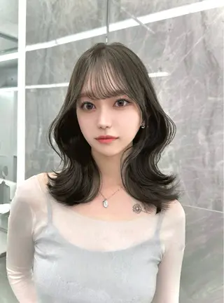 ミディアム 姫野 加帆のヘアスタイル