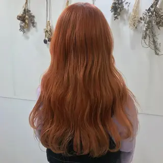 ロング カラー 羽エクステ/シール エクステ/横浜駅5分のヘアスタイル
