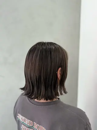 ミディアム カラー ブリーチなし透明感 カラー✨横山 佳希のヘアスタイル