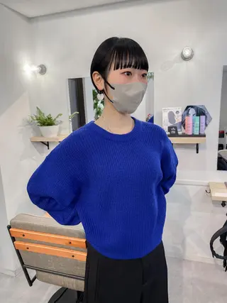 ショート レイヤーパーマ＊ 顔まわり似合わせのヘアスタイル