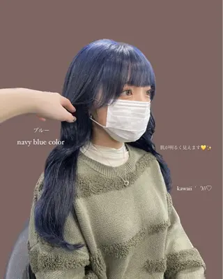 ロング カラー パーマ ヘアアレンジ メンズ キッズ ネイル マツエク・マツパ アイブロウ 透明感カラー・レイヤ ー🎀amika🎀のヘアスタイル