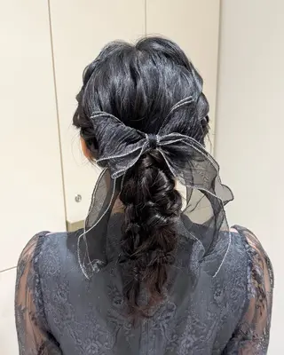 セミロング ヘアアレンジ カラー/ヘアセット Nanami💗のヘアスタイル