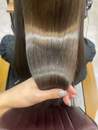 ロング カラー 原 麻耶のヘアスタイル