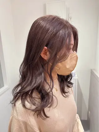 セミロング カラー hair salon suiw所属・suiw ♡AYA♡のヘアスタイル