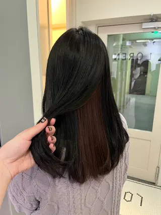 ロング カラー くすみカラー/ パーマ/ろーれんのヘアスタイル