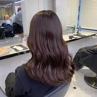 セミロング カラー 透明感ベージュカラー 🪞上野🪞AIのヘアスタイル