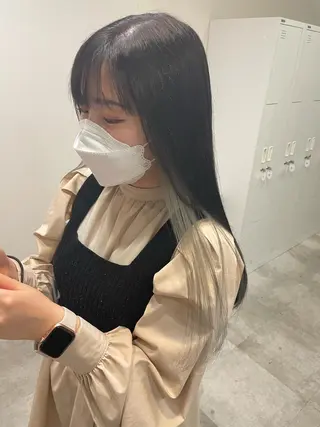 ロング カラー ハイトーン/ベージュ 指名No.1荒木涼太のヘアスタイル