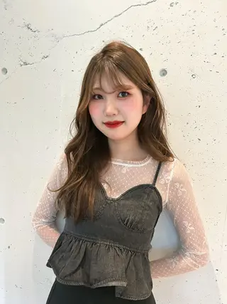 ロング FERIA桃山台🍑 𝕄𝕖𝕘𝕦のヘアスタイル