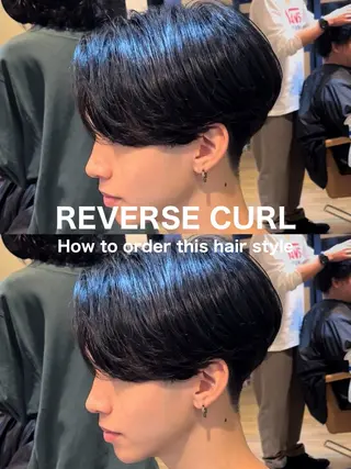 ショート パーマ メンズ masahiro 波巻きシャドウパーマのヘアスタイル