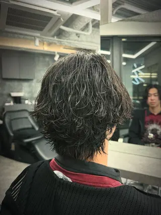 ミディアム パーマ メンズ メンズ特化美容師/ 四辻 凱斗のヘアスタイル