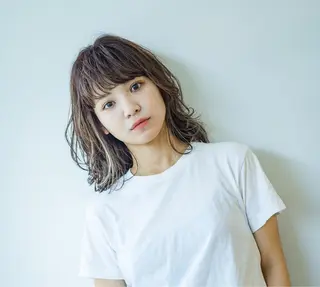 ミディアム カラー salon m ni サロンマーニ所属・久保田 一のヘアスタイル