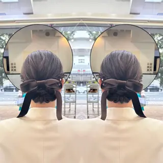 セミロング ヘアアレンジ ☻モエカ/ハイトーン アレンジ☻のヘアスタイル