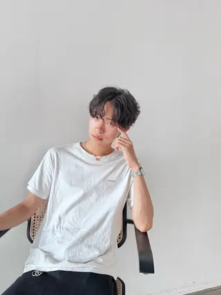 ショート メンズ December/jingumae所属・メンズパーマ 特化うえちりくのヘアスタイル