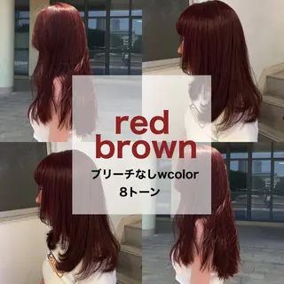 ロング カラー ヘアアレンジ 愛結 暖色カラー🎀🩰のヘアスタイル