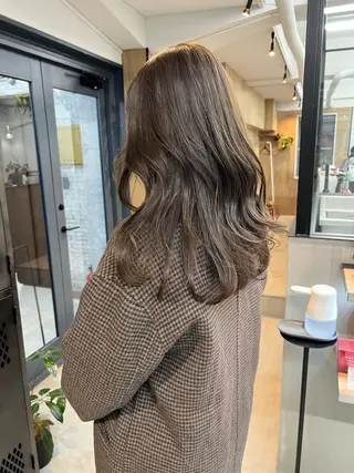 セミロング カラー 樫原裕二/レイヤー カット/透明感カラーのヘアスタイル