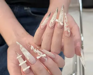 ネイル 長さだし専門 ありさのネイルデザイン