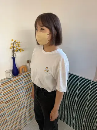 ミディアム カラー 🩷ハイトーン透明感 レイヤー🩷ユリカのヘアスタイル