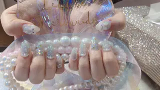 セミロング ネイル 長さ出し専門 nynaのネイルデザイン