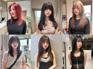 ロング カラー ヘアアレンジ トレンドlayer cut💐mihoのヘアスタイル