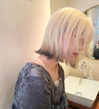 ミディアム カラー 🪐レイヤー/美髪 カラー/加野彩果🪐のヘアスタイル