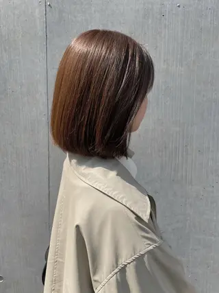 ミディアム カラー Lien所属・marika/ボブ /透明感カラーのヘアスタイル