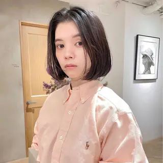 ミディアム カラー ボブ/レイヤー 🌟梅田盛一🌟のヘアスタイル