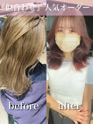 ミディアム 【1日2名様限定】 AFLOAT白川雄副のヘアスタイル