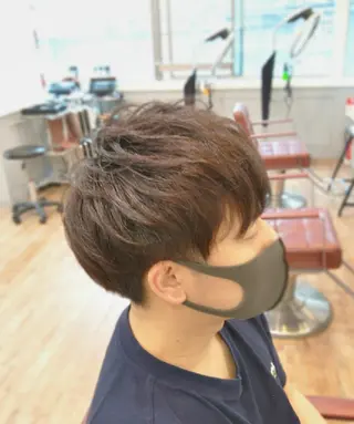 メンズ カラー パーマ 菅原 綾のヘアスタイル