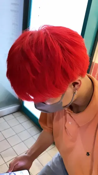 ショート カラー メンズ ハイトーン特化🌟 カワシマシュンスケのヘアスタイル