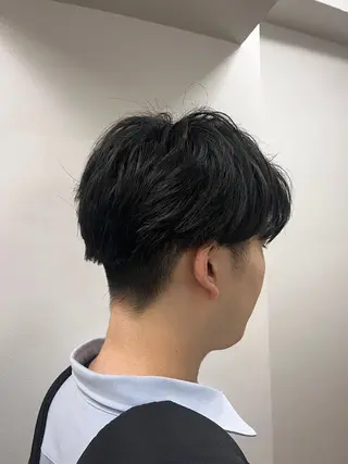 ショート パーマ メンズ デザイン/ハイトーン 指名No.1パフのヘアスタイル