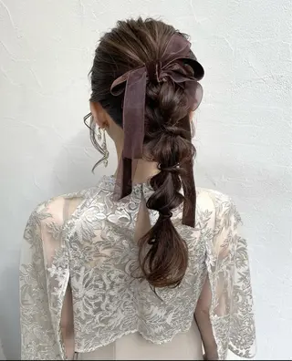 ロング たけもと みさきのヘアスタイル