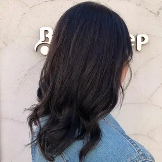 セミロング カラー Baby Step ウエノのヘアスタイル