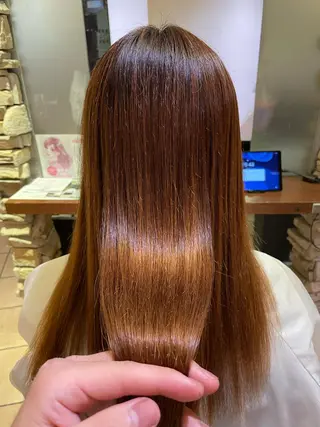 ロング 髪質改善 SHEER. 大阪梅田所属・髪質改善/ 梅田中崎町/宮里のヘアスタイル
