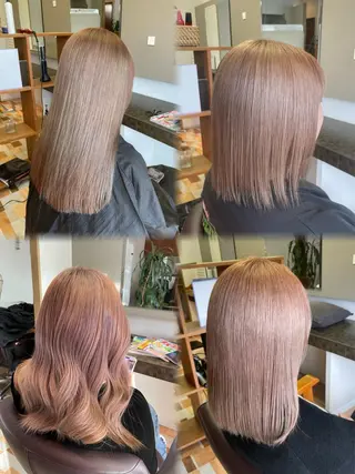 ロング セルバ所属・HIRORO ブリーチ/ハイトーンのヘアスタイル