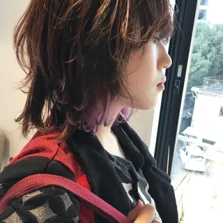 ショート カラー ボブ/暖色/デザイン KOYUKI⛄️のヘアスタイル