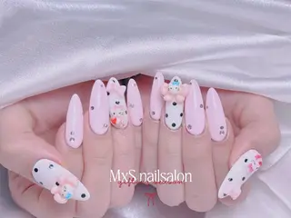 ネイル MxS Nail 【長さだし/フィルイン/マグネット/ワンホンネイル/韓国ネイル/パラジェル】所属・M×S Nail みなのネイルデザイン