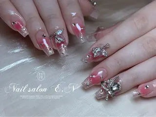 ネイル E.N🦋 長さ出し/持ち込みのネイルデザイン