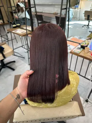 ミディアム カラー 髪質改善AUSTIN登戸所属・野村 一花 / 暖色 カラー / Wカラーのヘアスタイル